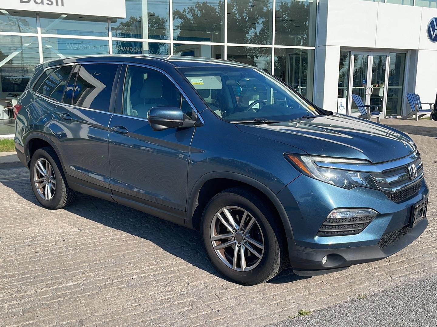 Used 2017 Steel Sapphire Metallic Honda EX image 3