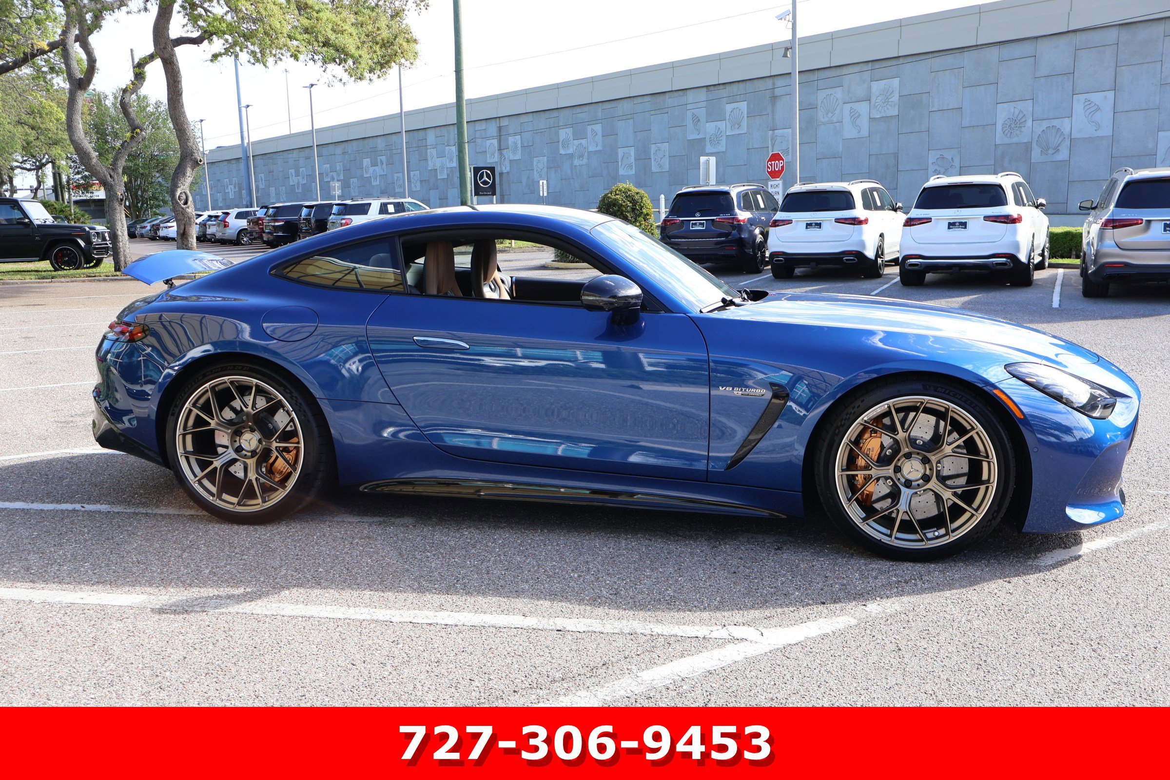 Certified Used 2025 Starling Blue Metallic Mercedes-Benz AMG® GT 63 S E Performance image 12