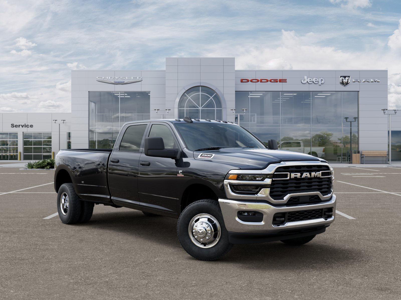 New 2026 Diamond Black Crystal Pearl-Coat Exterior Paint RAM Tradesman image 31