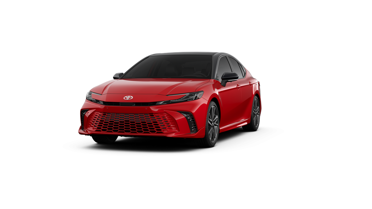 New 2026 Supersonic Red with Midnight Black Metallic roof Toyota XSE image 18