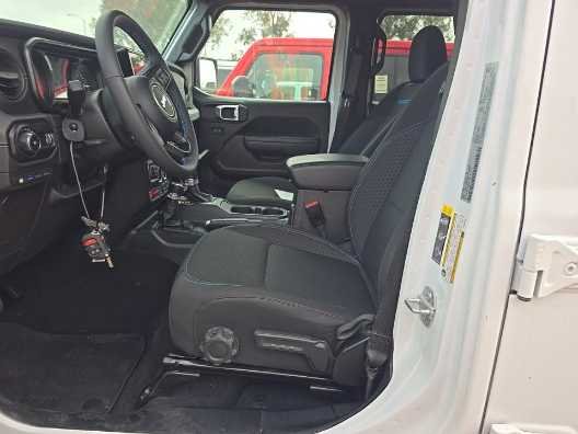 Used 2025 Bright White Clearcoat Jeep Rubicon image 7