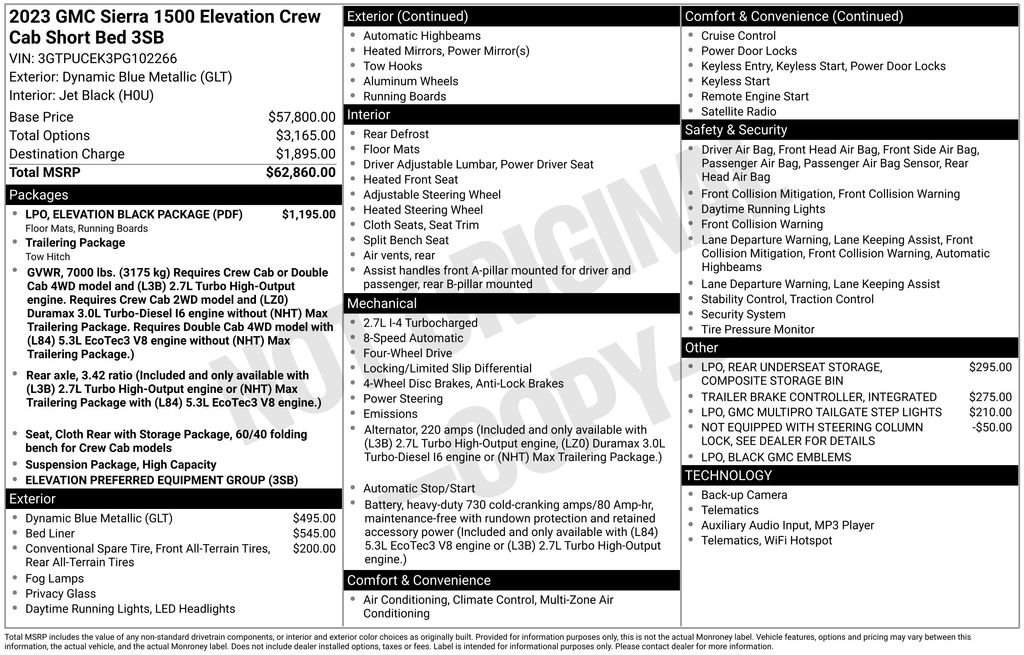 Certified Used 2023 Blue GMC Elevation image 24