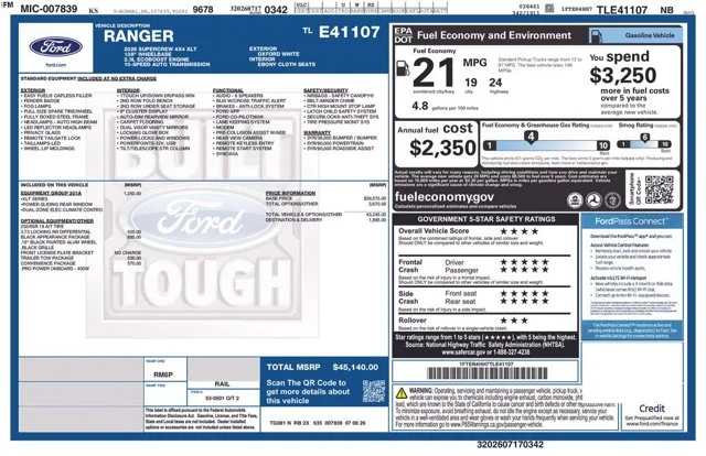 New 2026 Oxford White Ford XLT image 64