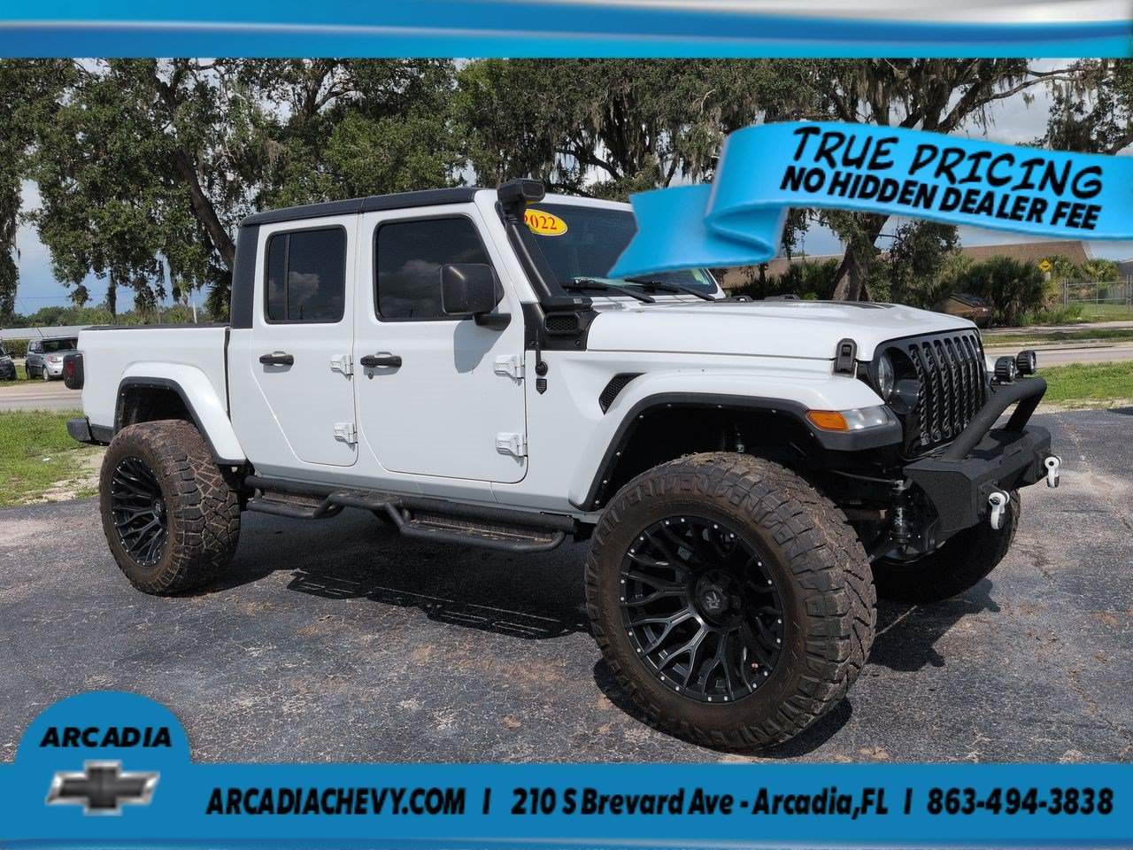 Used 2022 Bright White Clearcoat Jeep Willys image 2