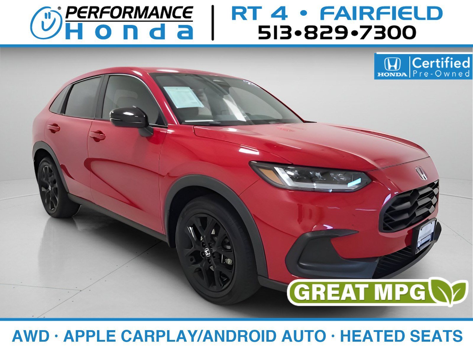 Certified Used 2024 Milano Red Honda 5DR AWD SPORT image 36