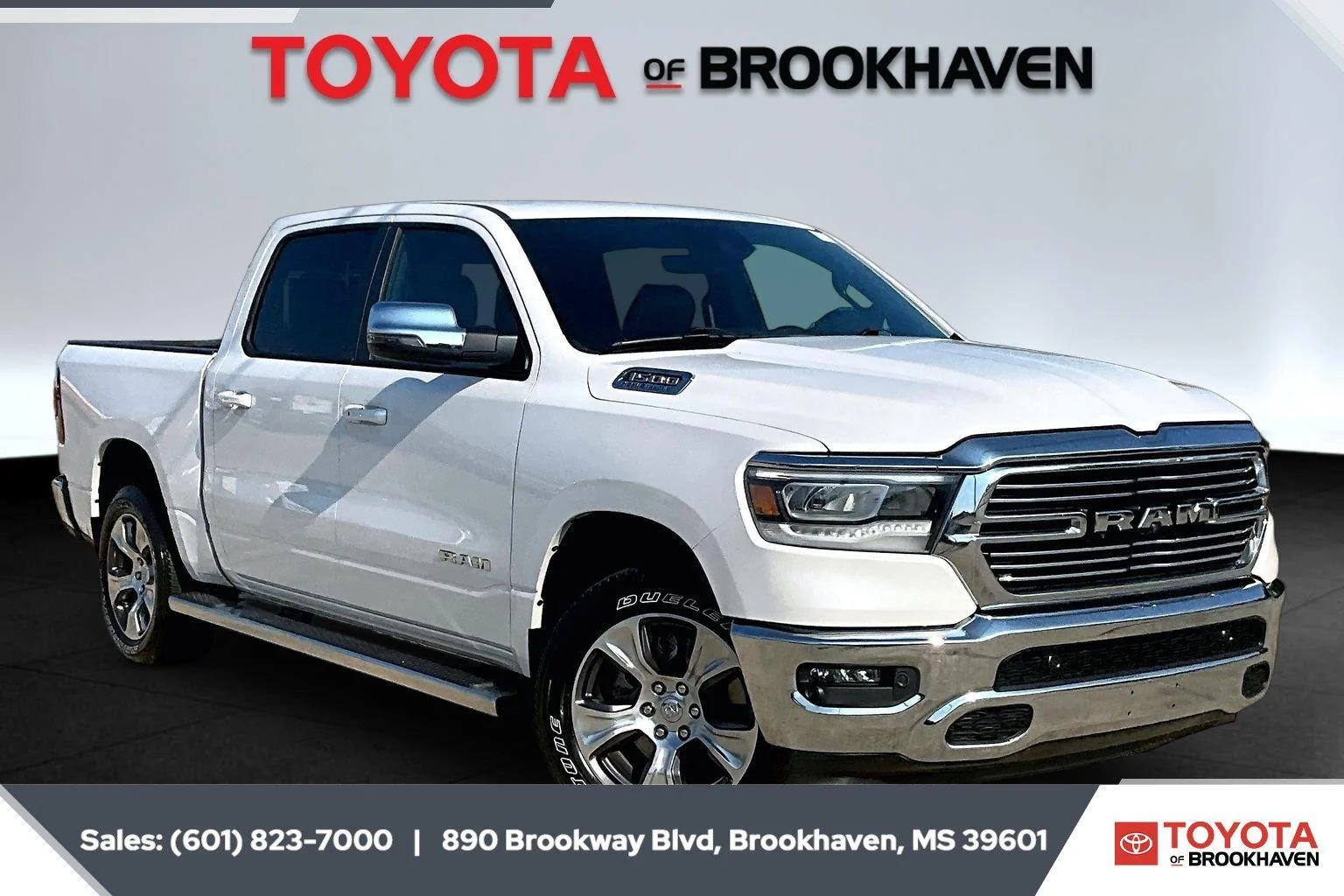 Used 2024 Ivory White Tri-Coat Pearlcoat Ram Laramie image 1