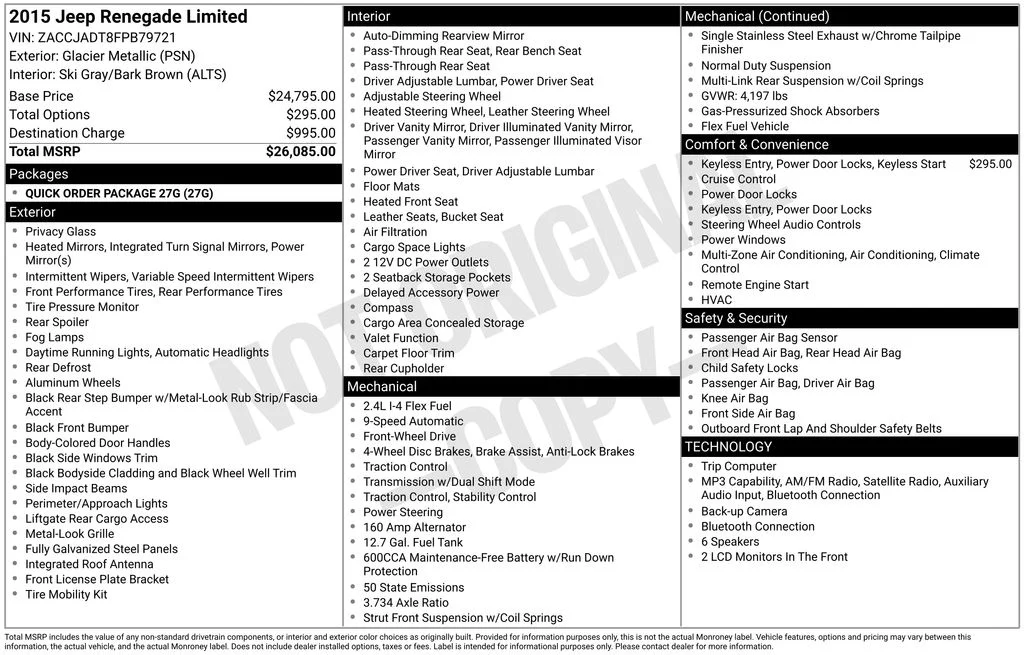 Used 2015 Silver Jeep Limited image 7