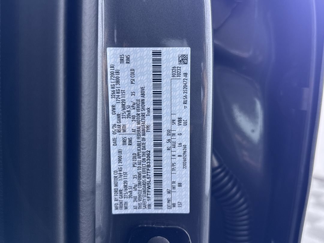 New 2026 Carbonized Gray Metallic Ford Lariat image 18