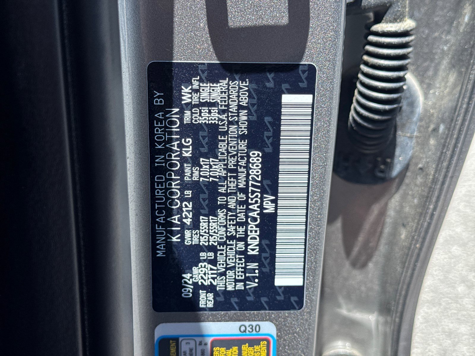 Used 2025 Steel Gray Kia LX image 34
