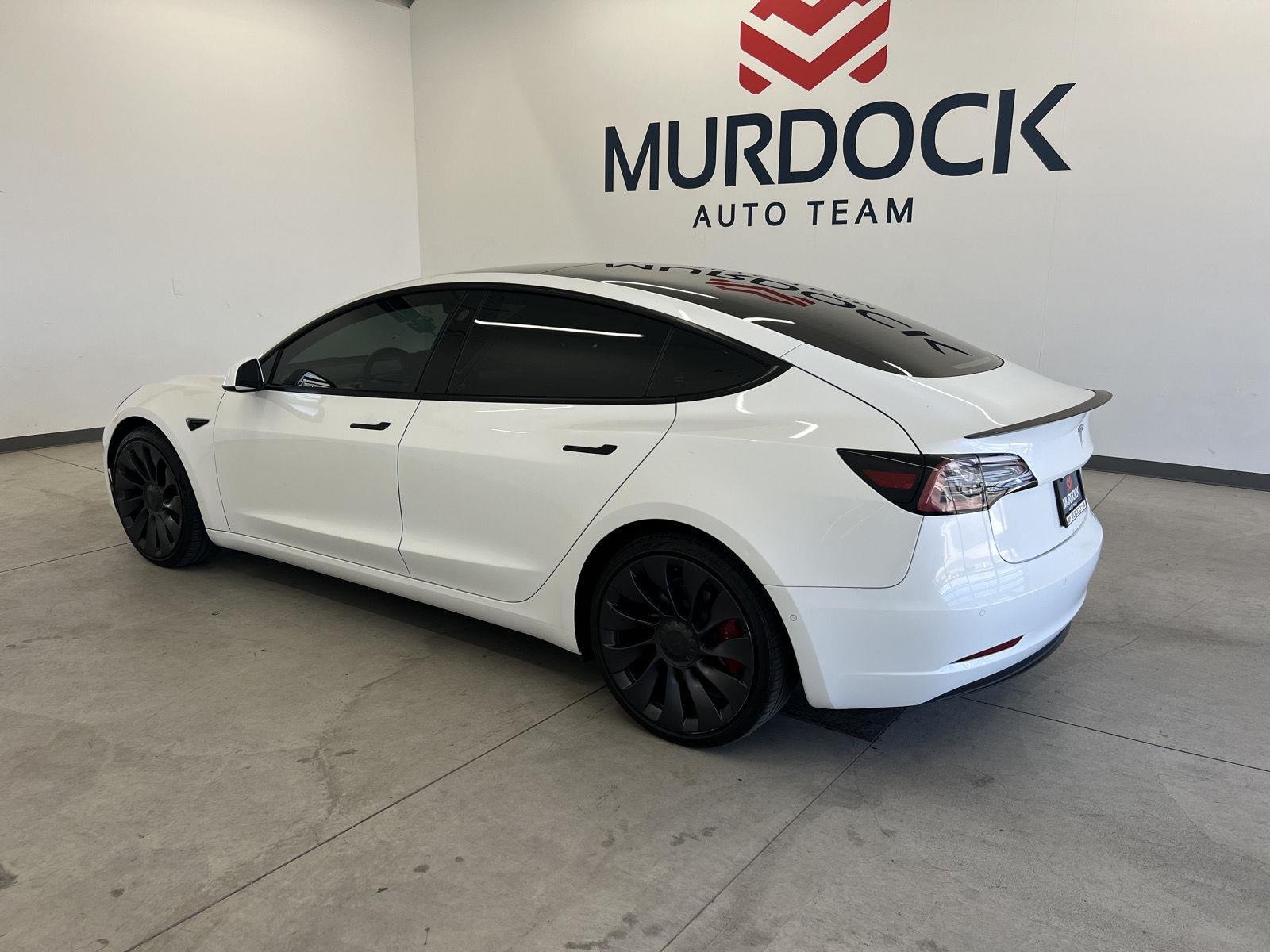 Used 2021 Tesla Model 3 Base with VIN 5YJ3E1EC5MF077896 for sale in Logan, UT