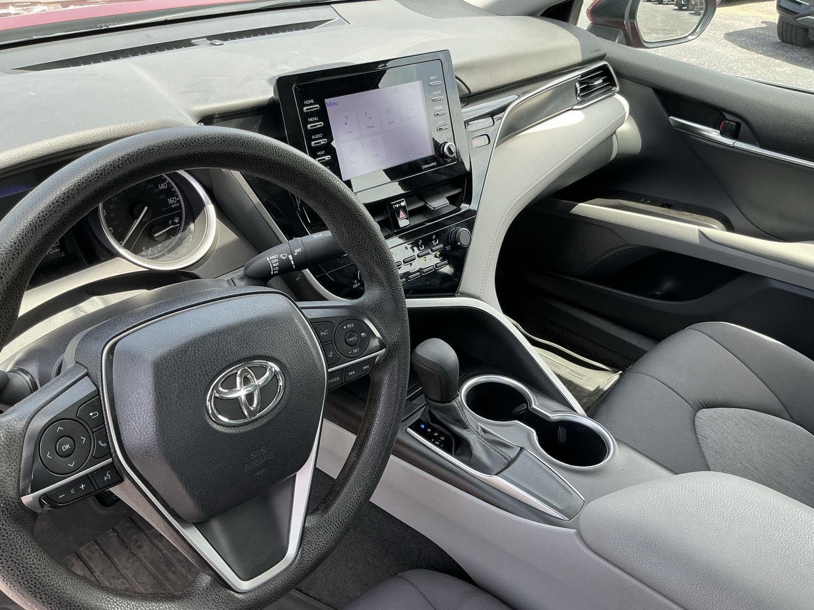 Certified Used 2021 Ruby Flare Pearl Toyota LE image 13