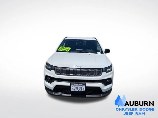 Used 2022 Jeep Compass Latitude with VIN 3C4NJCBB1NT164628 for sale in Auburn, CA