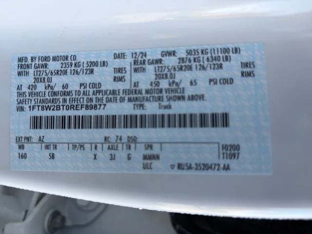 Used 2024 White Ford Lariat image 25