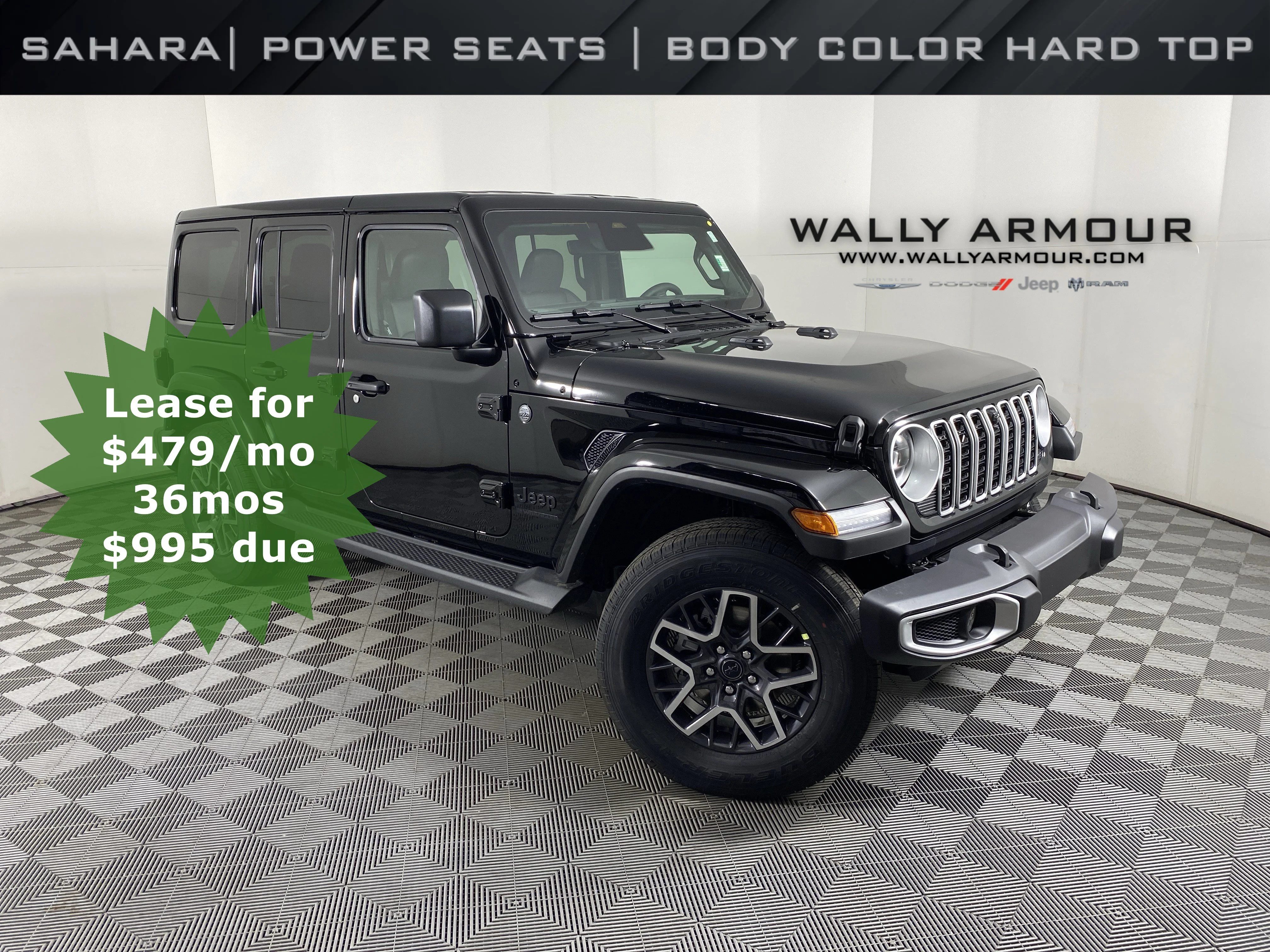 New 2026 Black Clear-Coat Exterior Paint Jeep Sahara image 1