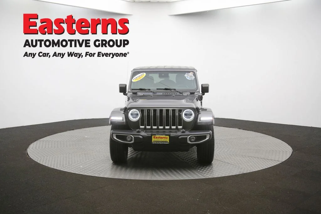 Used 2021 Gray Jeep Unlimited Sahara 4xe image 53
