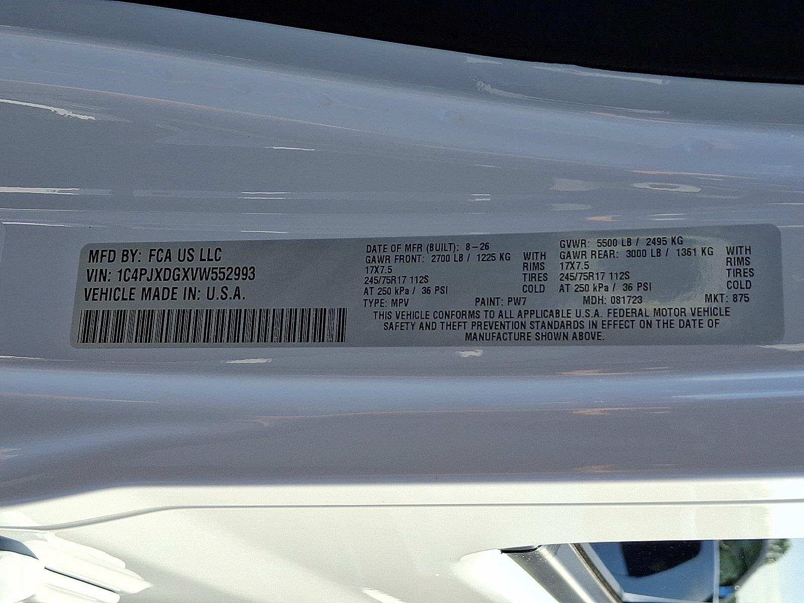 New 2027 Bright White Clearcoat Jeep Sport S image 16