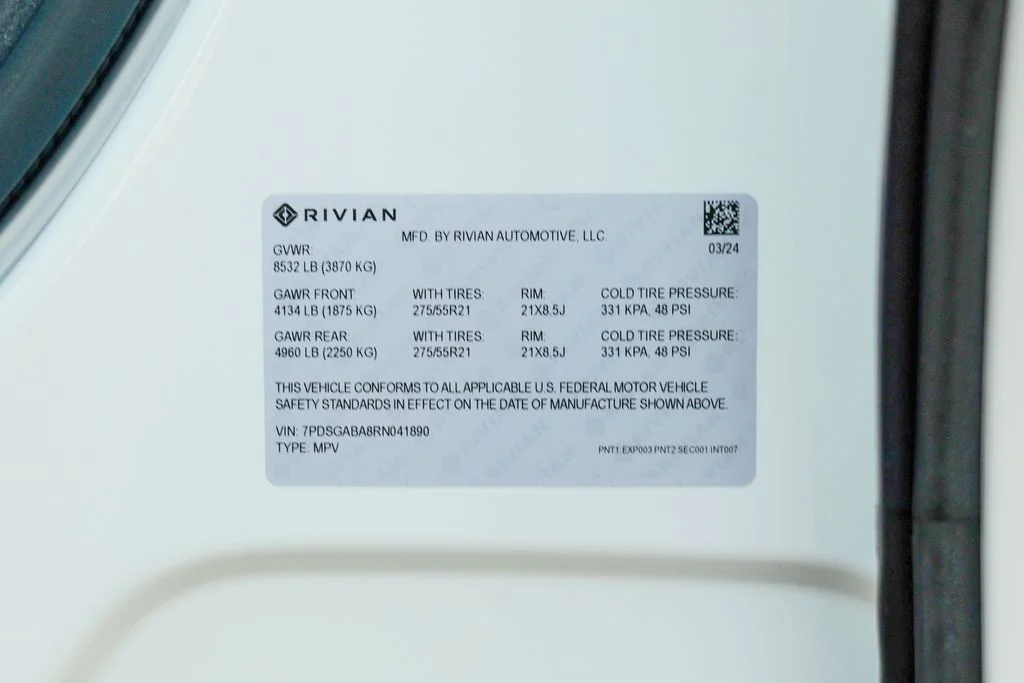 Used 2024 Glacier White Rivian Adventure image 62