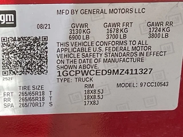 Used 2021 CHERRY RED TINTCOAT Chevrolet LT image 14