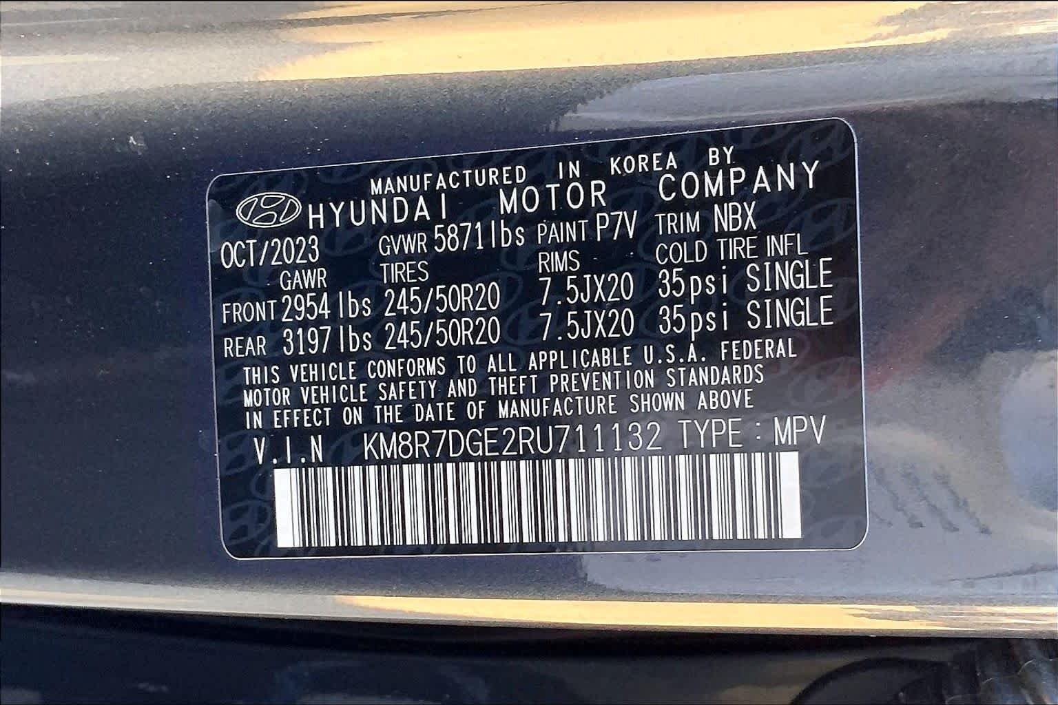 Certified Used 2024 Steel Graphite Hyundai Calligraphy image 34