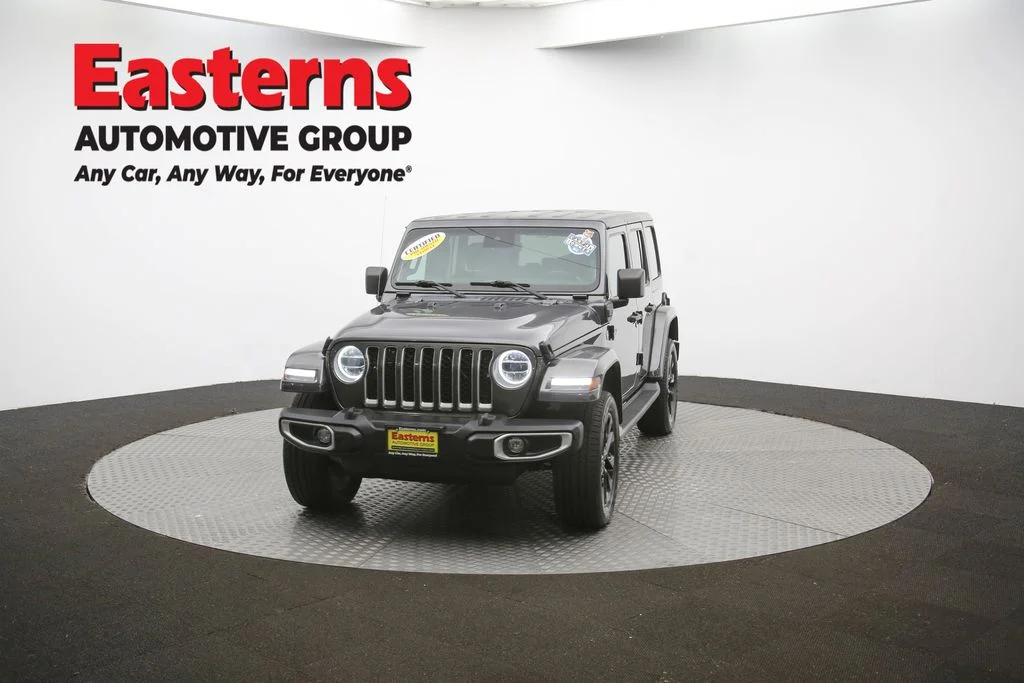 Used 2021 Gray Jeep Unlimited Sahara 4xe image 54