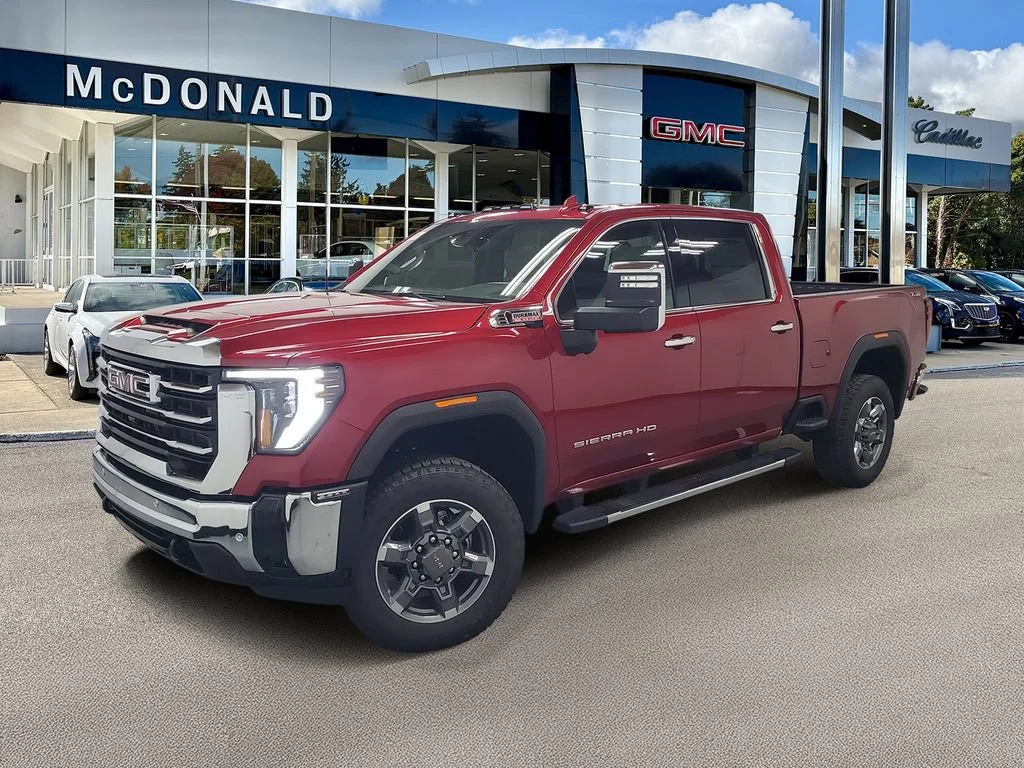 New 2026 Volcanic Red Tintcoat GMC SLT image 1