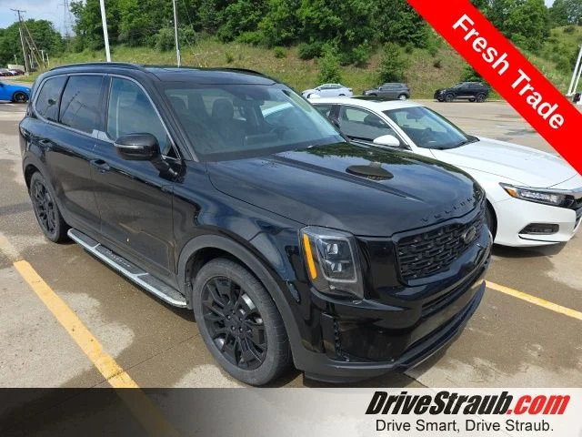 Used 2021 Black Kia EX image 1