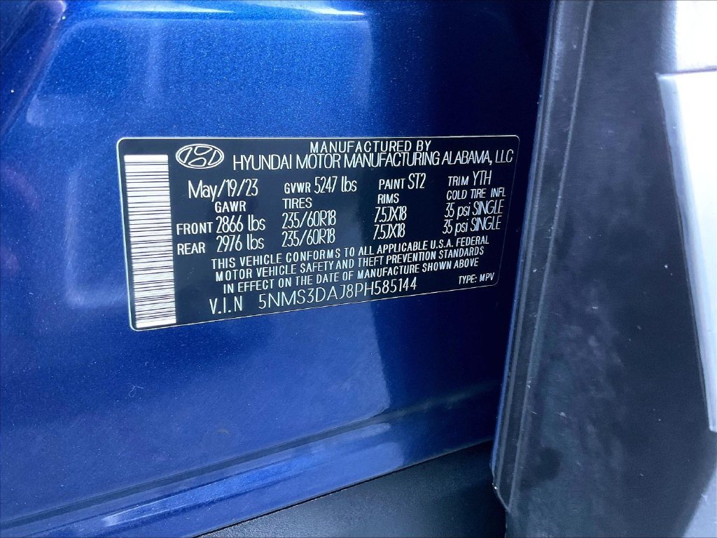 Used 2023 Stormy Blue Hyundai SEL image 37