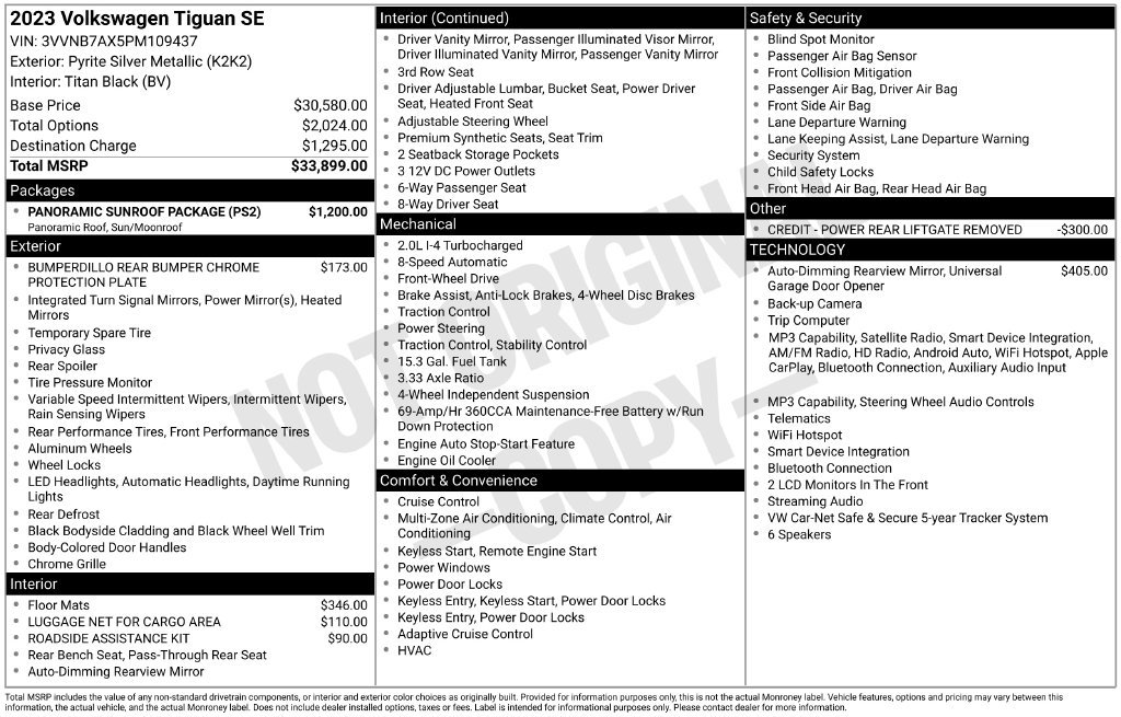 Used 2023 Silver Volkswagen 2.0T SE image 9