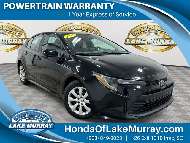 Used 2024 Midnight Black Metallic Toyota LE image 1