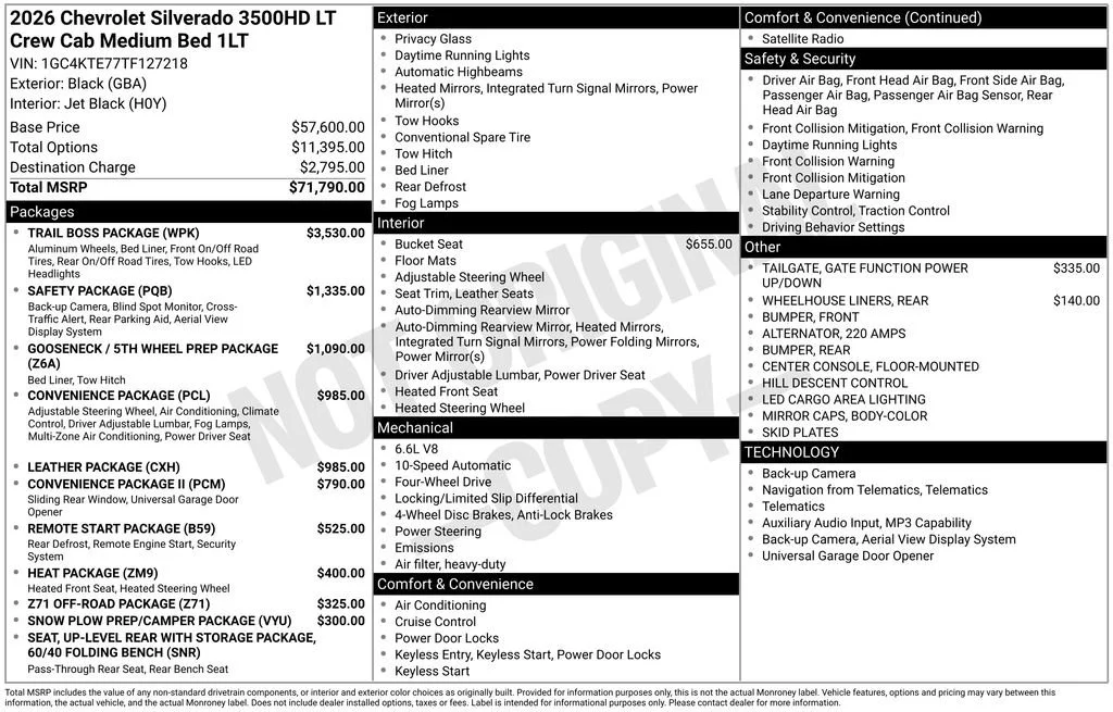 Used 2026 Black Chevrolet LT image 39
