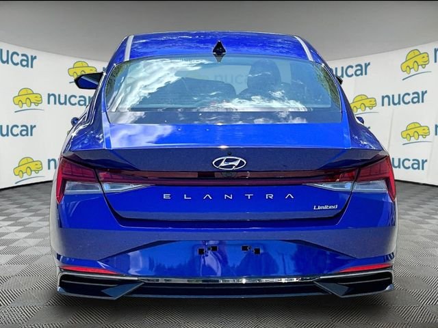 Used 2021 Blue Hyundai Limited image 4