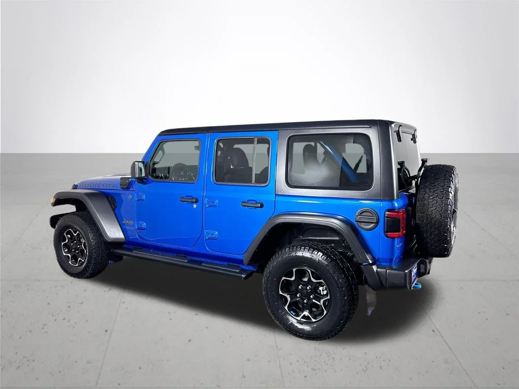 Used 2022 Blue Jeep Unlimited Rubicon 4xe image 8