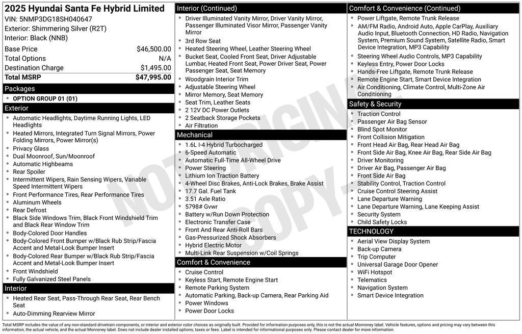Used 2025 Shimmering Silver Hyundai Limited image 12