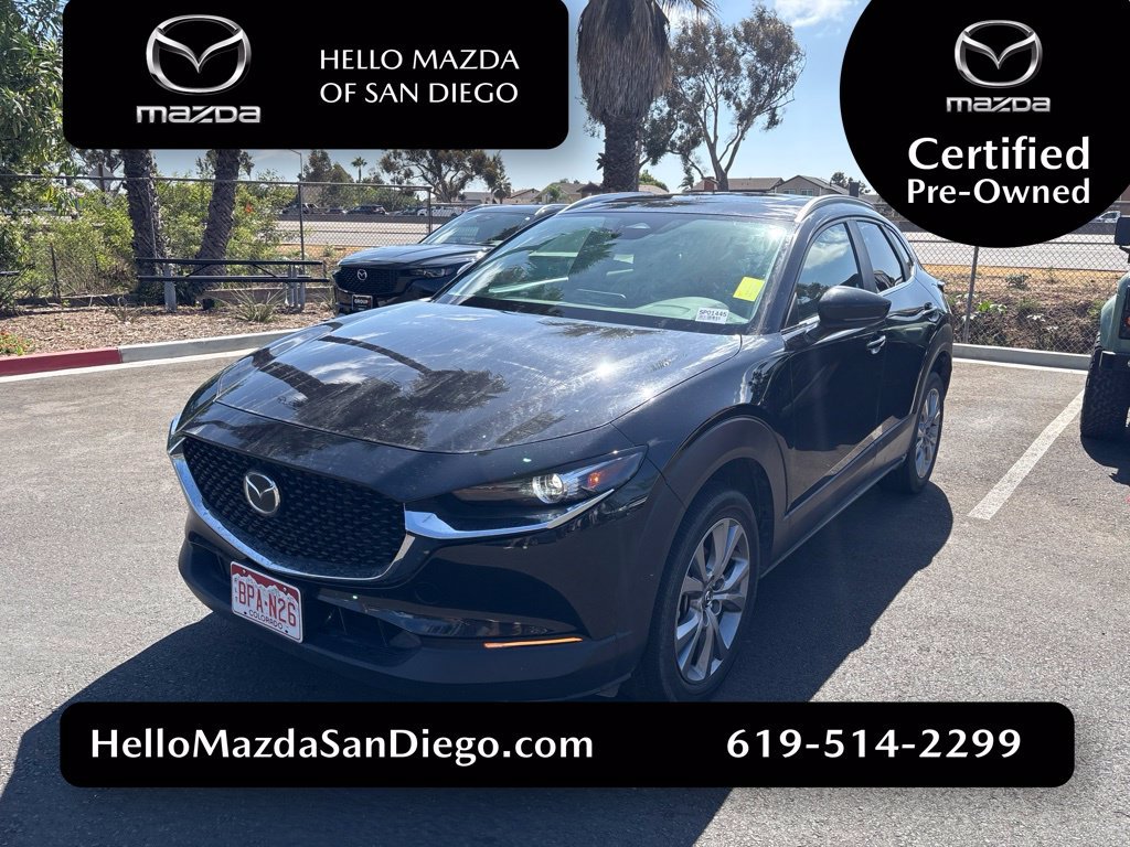 Certified Used 2025 Jet Black Mica Mazda 2.5 S Preferred Package image 1