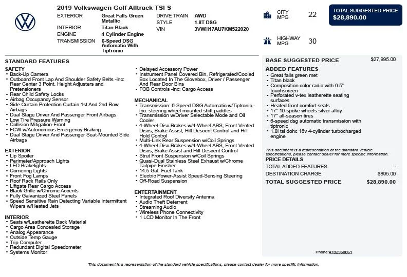 Used 2019  Volkswagen TSI S image 3