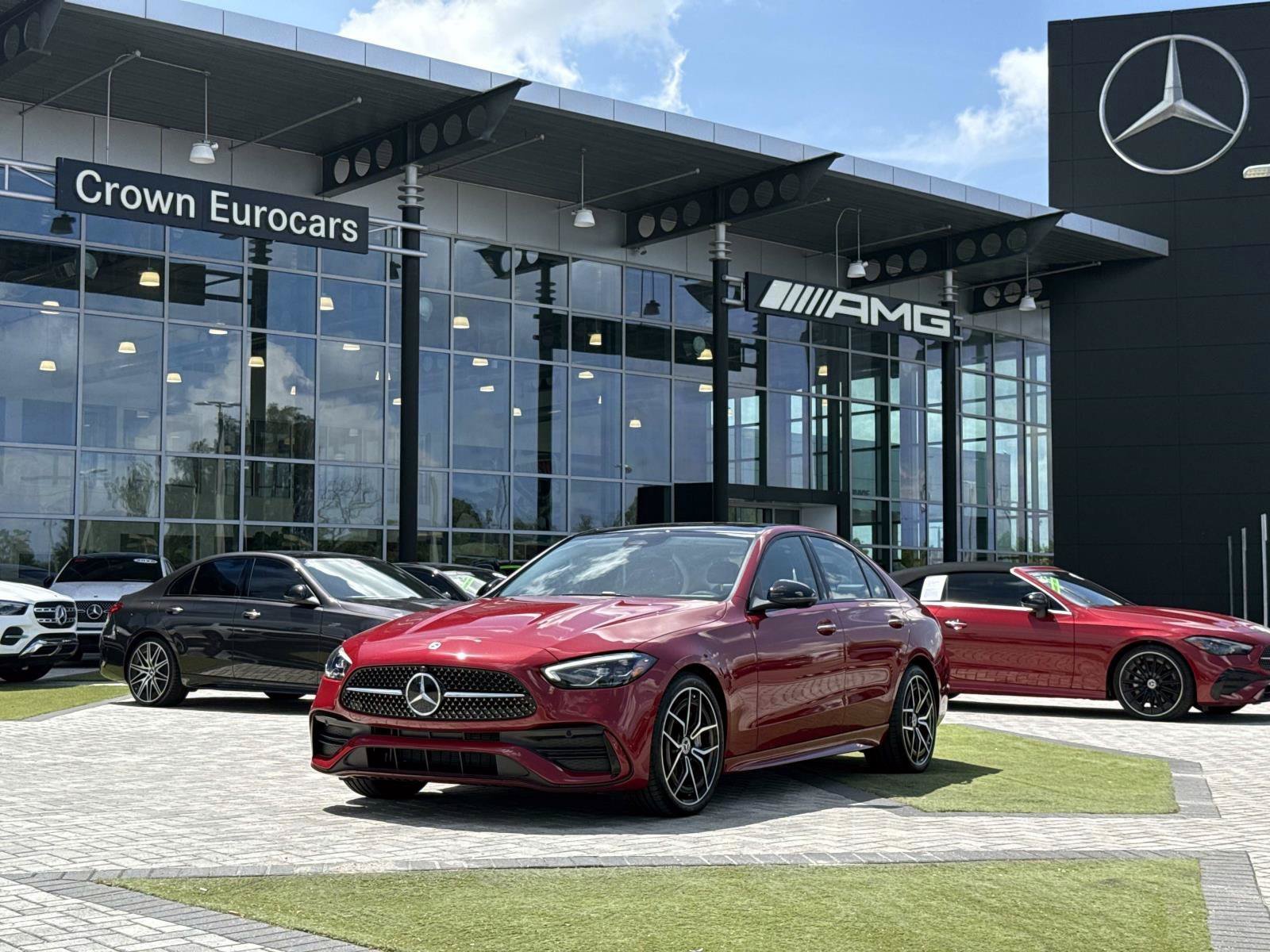 Red Metallic 2026 Mercedes-Benz C-Class C 300 RWD Sedan Rear-Wheel Drive