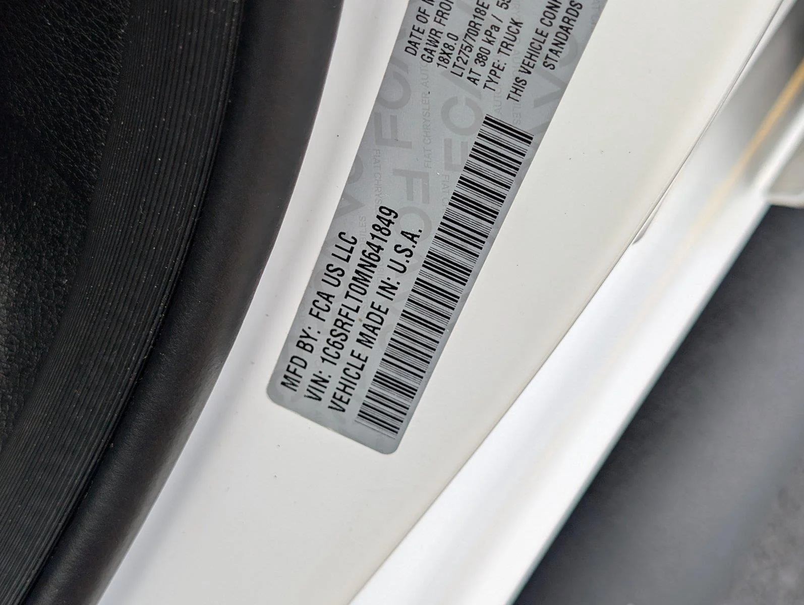 Used 2021 Bright White Clearcoat Ram Rebel image 15