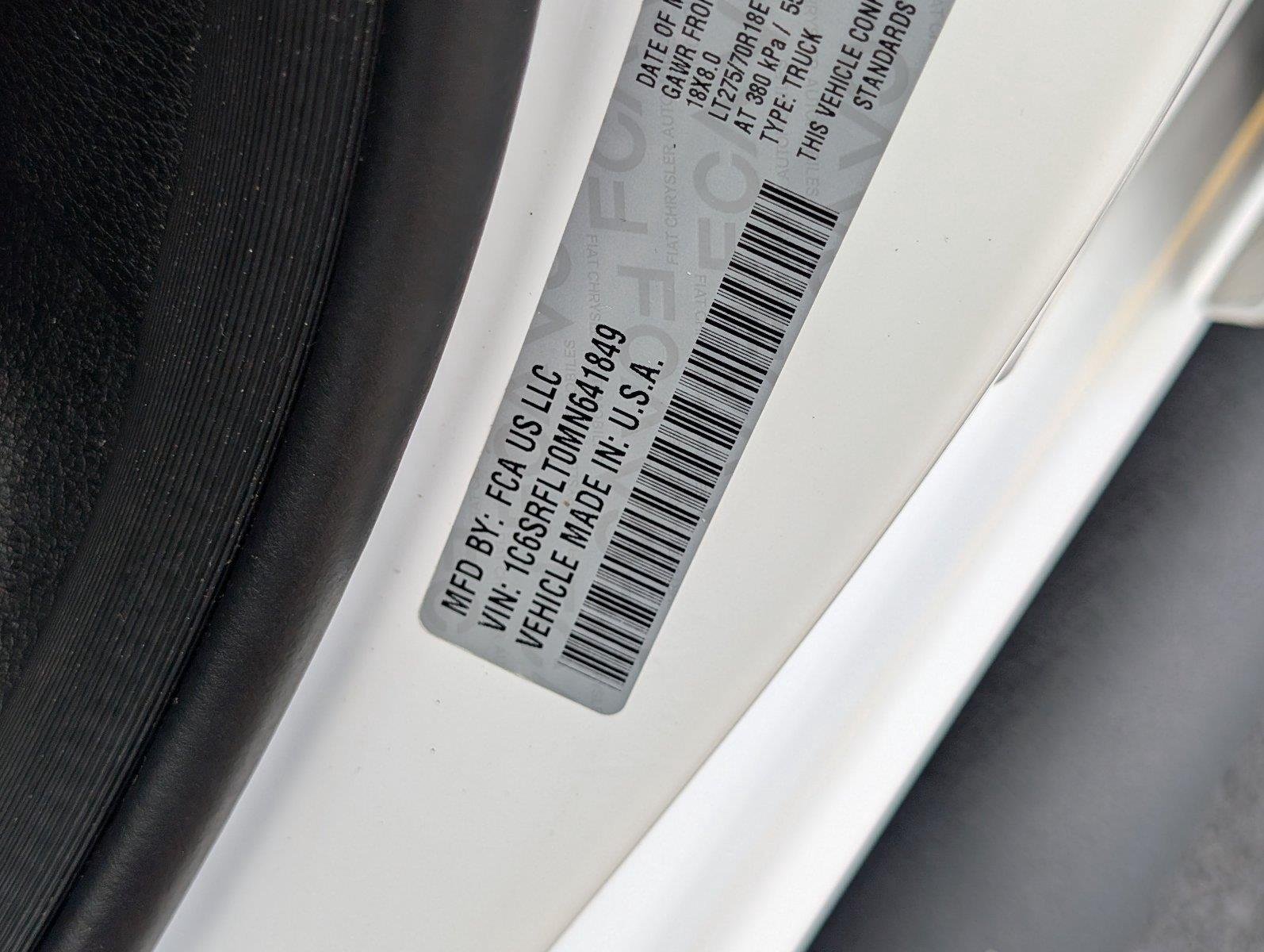 Used 2021 Bright White Clearcoat Ram Rebel image 15