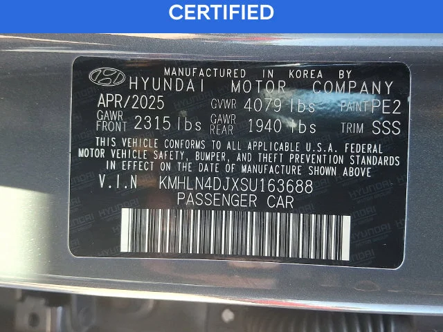 Used 2025 Gray Hyundai Limited image 28