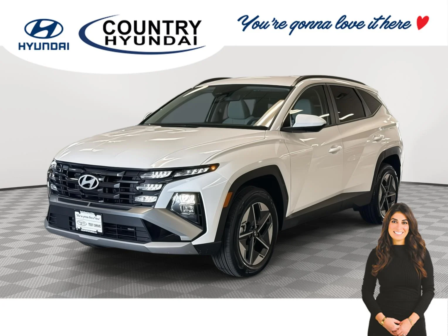 New 2025 Creamy White Pearl Hyundai SEL image 1