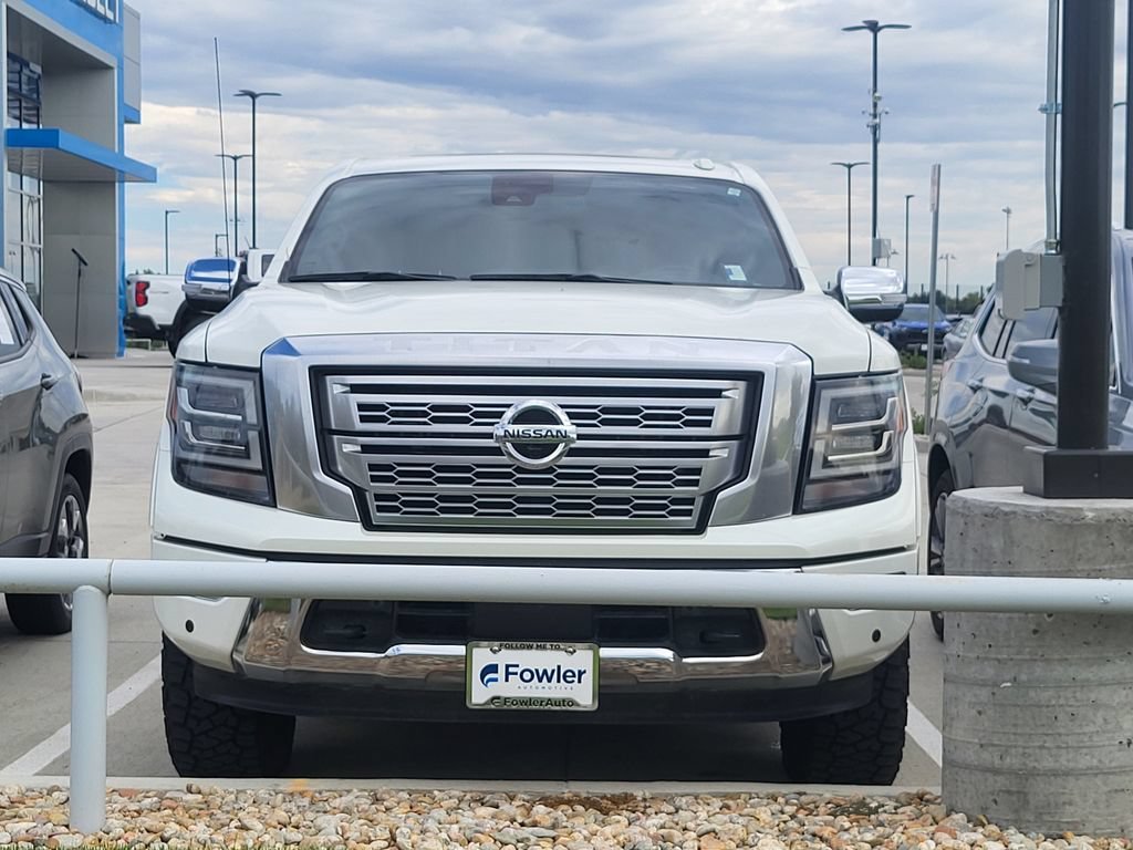 Used 2021 White Nissan Crew Cab Platinum Reserve 4x4 image 2