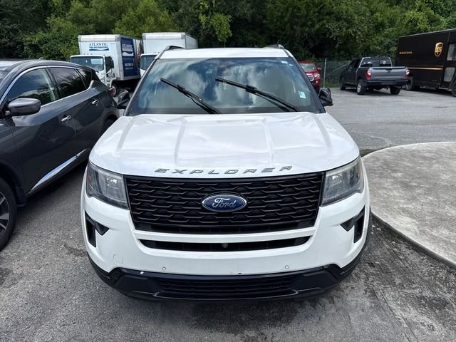 Used 2019 White Platinum Clearcoat Metallic Ford Sport image 8