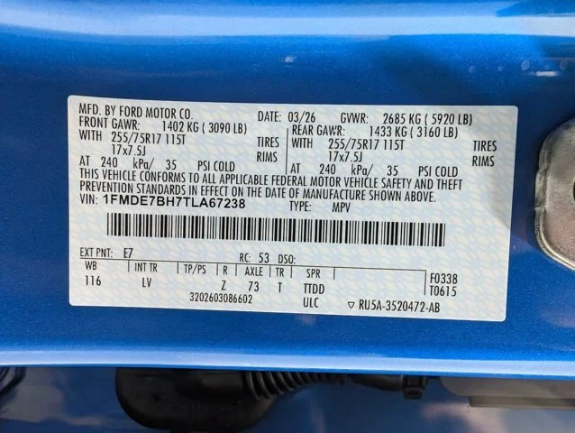 New 2026 Velocity Blue Metallic Ford Big Bend® image 23