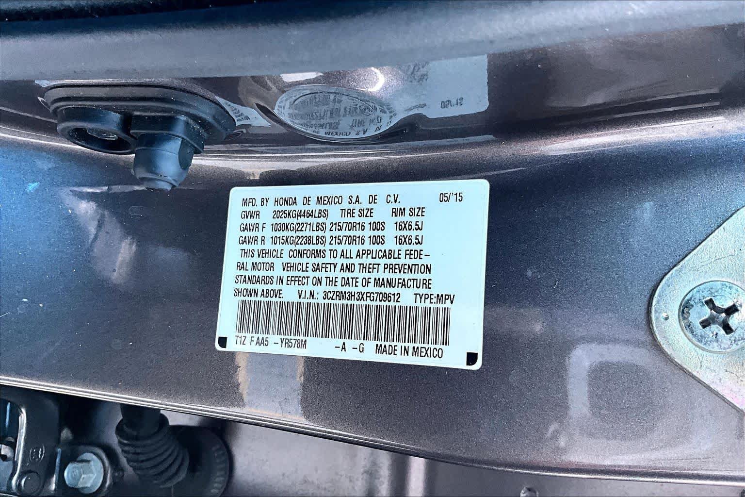 Used 2015 Modern Steel Metallic Honda LX image 34