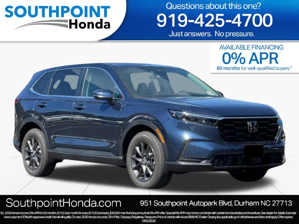 New 2027 Canyon River Blue Metallic Honda EX-L image 1