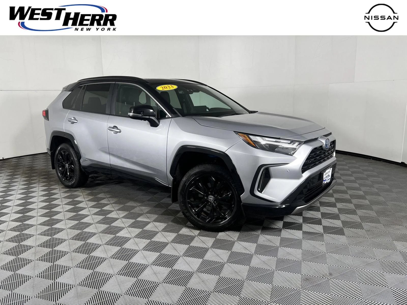 Used 2023 Silver Sky Metallic w/Midnight Black Metallic Roof Toyota XSE image 1