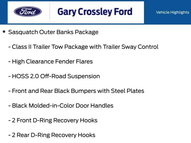 New 2026 Oxford White Ford Outer Banks® image 12