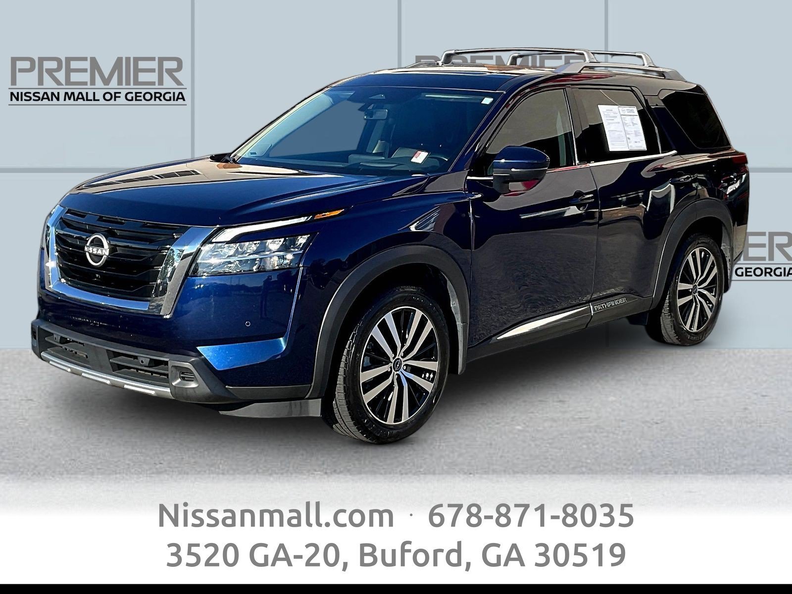 Certified Used 2023 Blue Nissan Platinum image 1