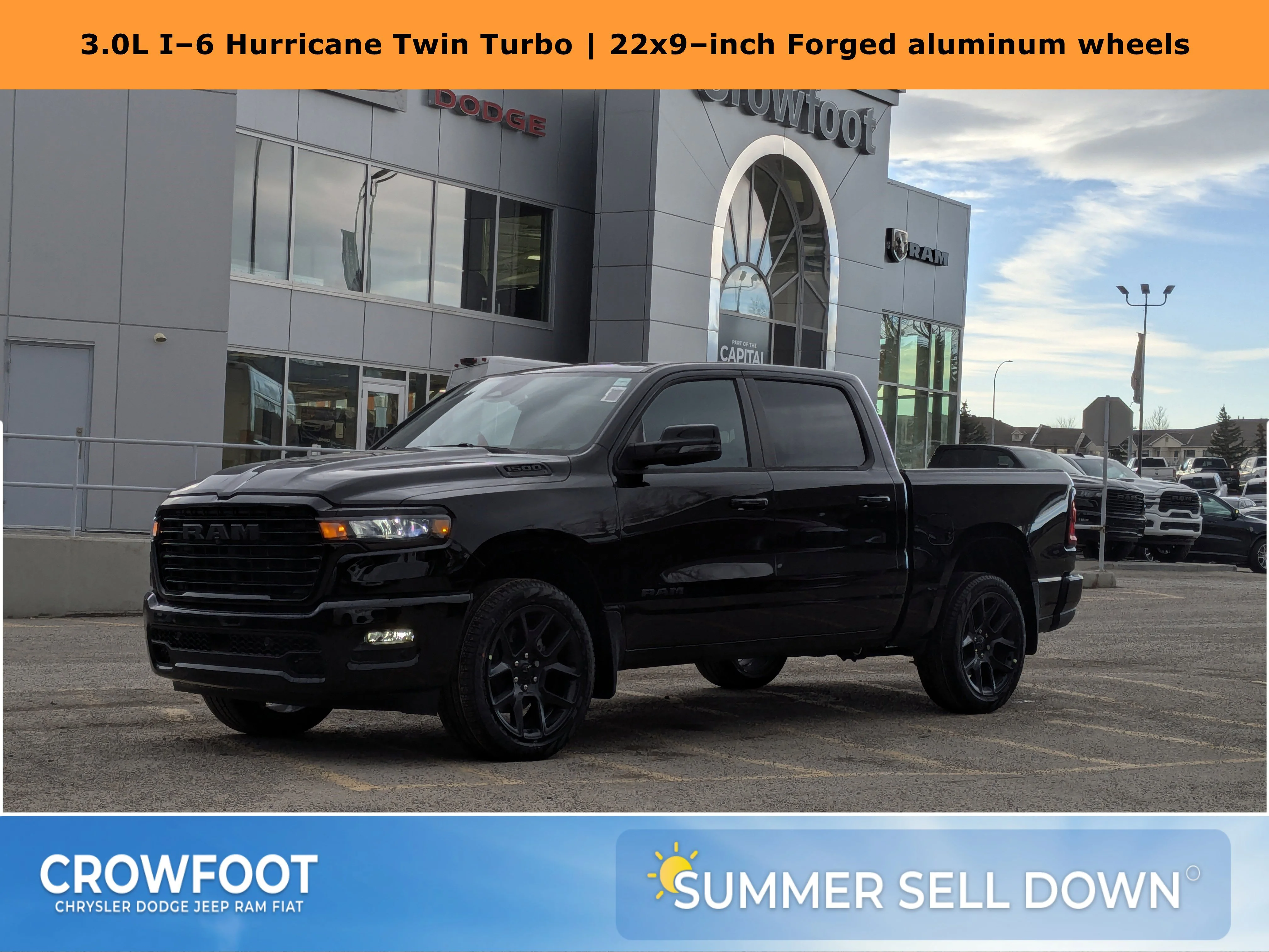 New 2026 Black RAM Sport - 360 Parking Cams - Adaptive Cruise - 12 Display Uconnect 5 W Nav & Tons More! image 1