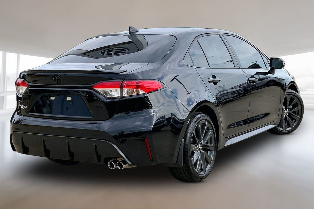 Used 2025 Midnight Black Metallic Toyota SE image 2